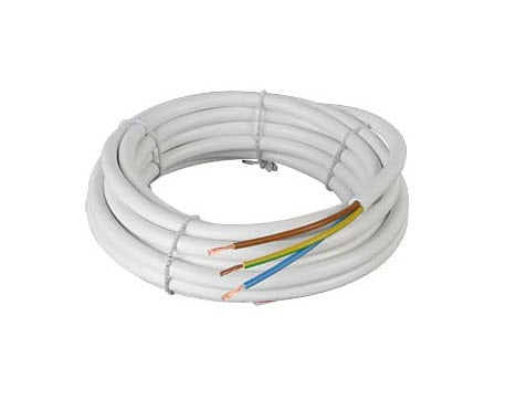 Td Toron 230V Câble 3x1.50mm2, LNPE blanc, au mètre