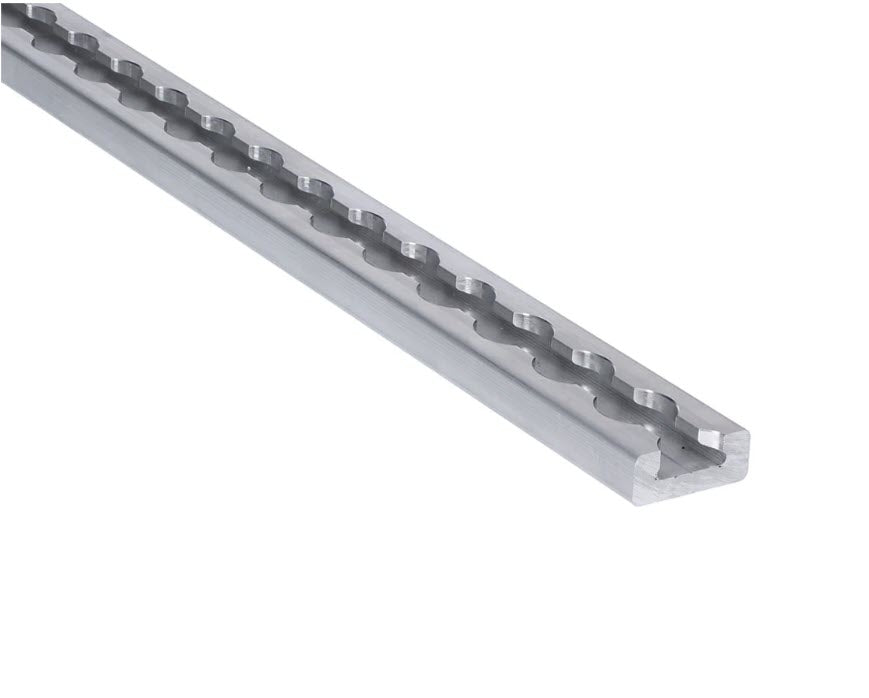 Airlineschiene Eckig 1.5m, 35mm x 10mm Alu roh