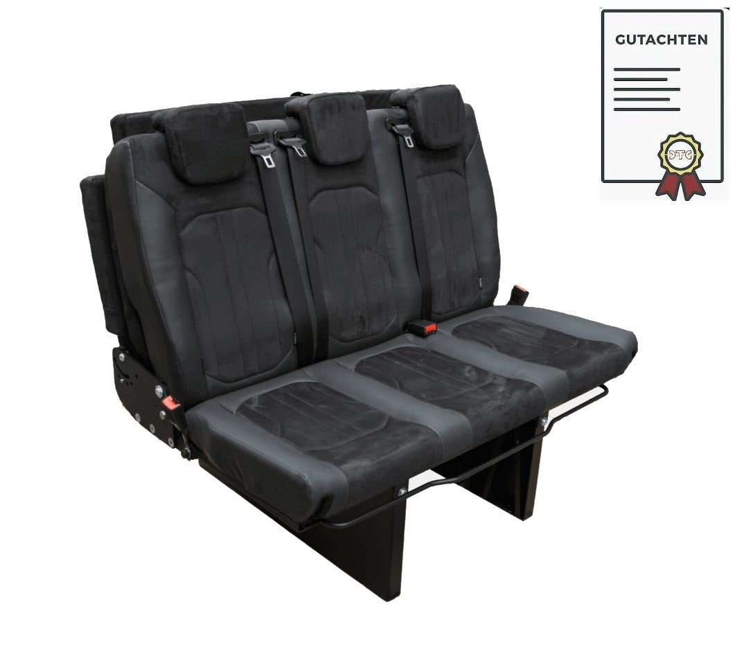 Smartbench Komfort „Montageart Fix“ – 3er Sitz- und Schlafbank