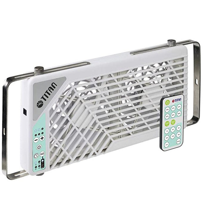 Titan- ventilatore per finestre da tetto doppio da 140 mm a 12V DC con controllo wireless per finestre da tetto