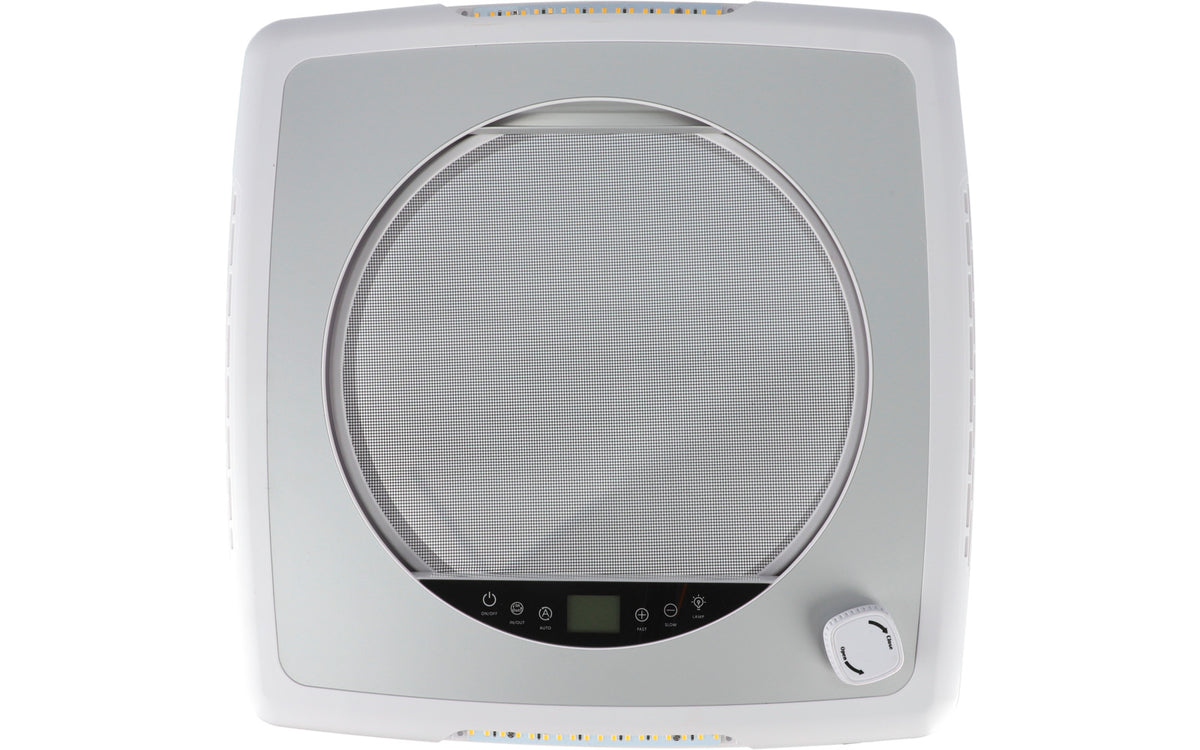 Lanterneau Berger Plus Fan avec système de ventilation 12 V 40 x 40 cm, 2 couleurs