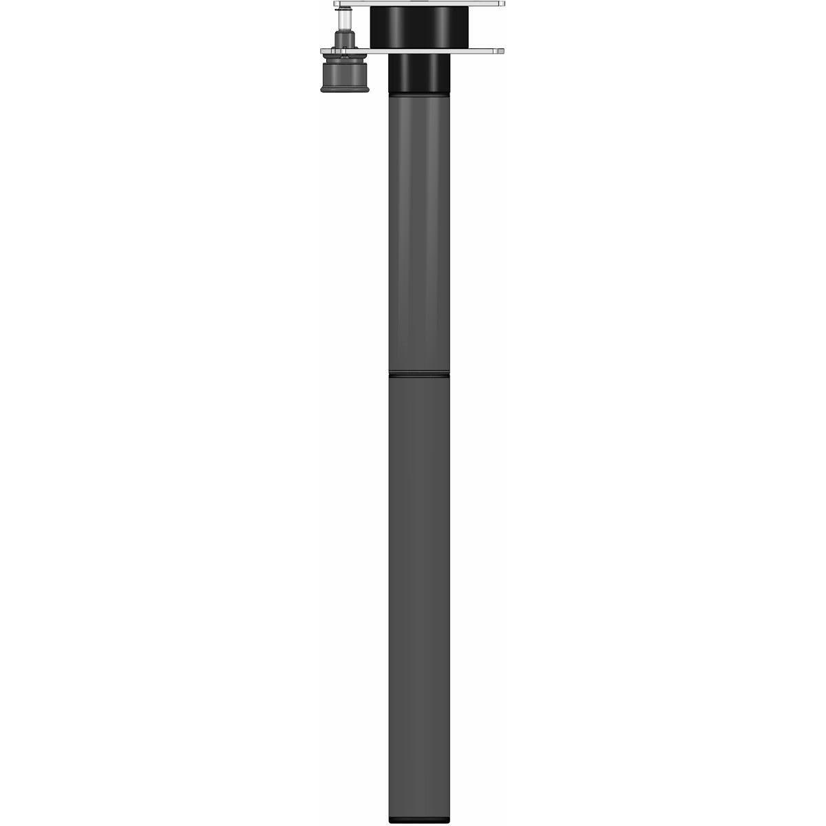 Ausdrehtischfuss Aluminium 700 mm 3-teilig anthrazit