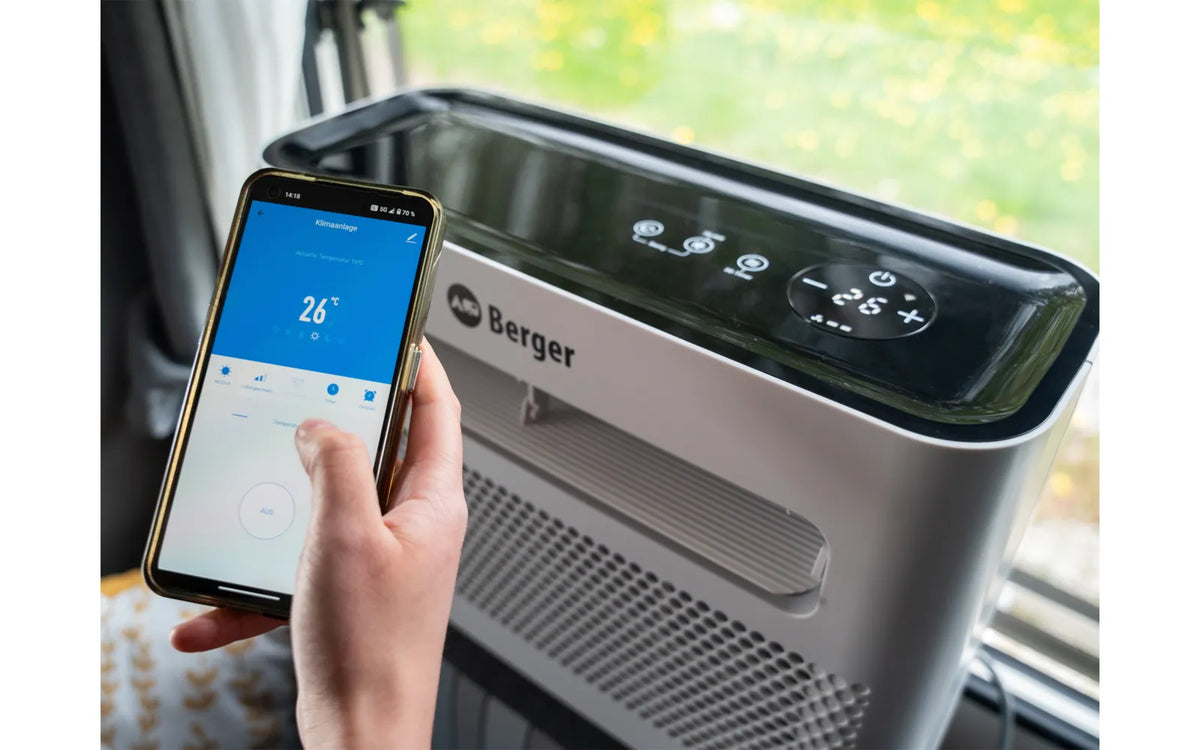Berger Arktar 5000 Pro Mobile Split-Klimaanlage mit Heizung 5.000 BTU 1.465 W / 560 W