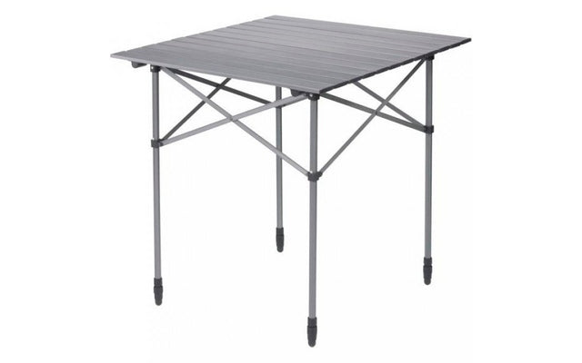 Berger Velino Alu-Campingtisch mit Rollplatte 70 x 70 cm