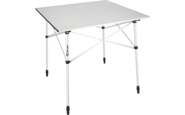 Berger Velino Alu-Campingtisch mit Rollplatte 70 x 70 cm