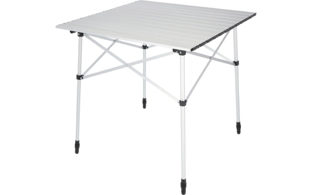 Berger Velino Alu-Campingtisch mit Rollplatte 70 x 70 cm