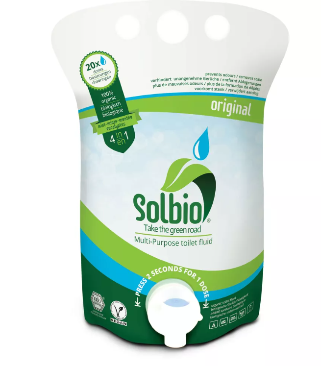 Solbio Original Biological Sanitary Liquid 0,8 L, anche per i bagni con separazione a secco
