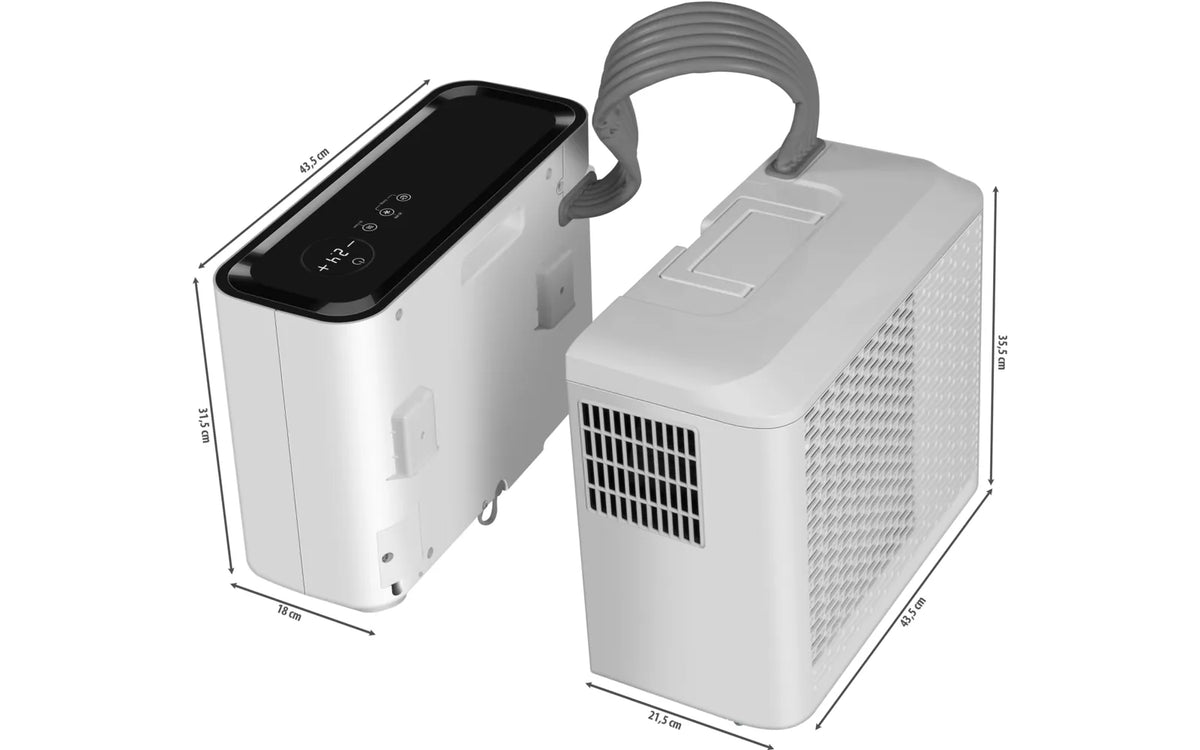 Berger Arktar 5000 Pro Mobile Split-Klimaanlage mit Heizung 5.000 BTU 1.465 W / 560 W