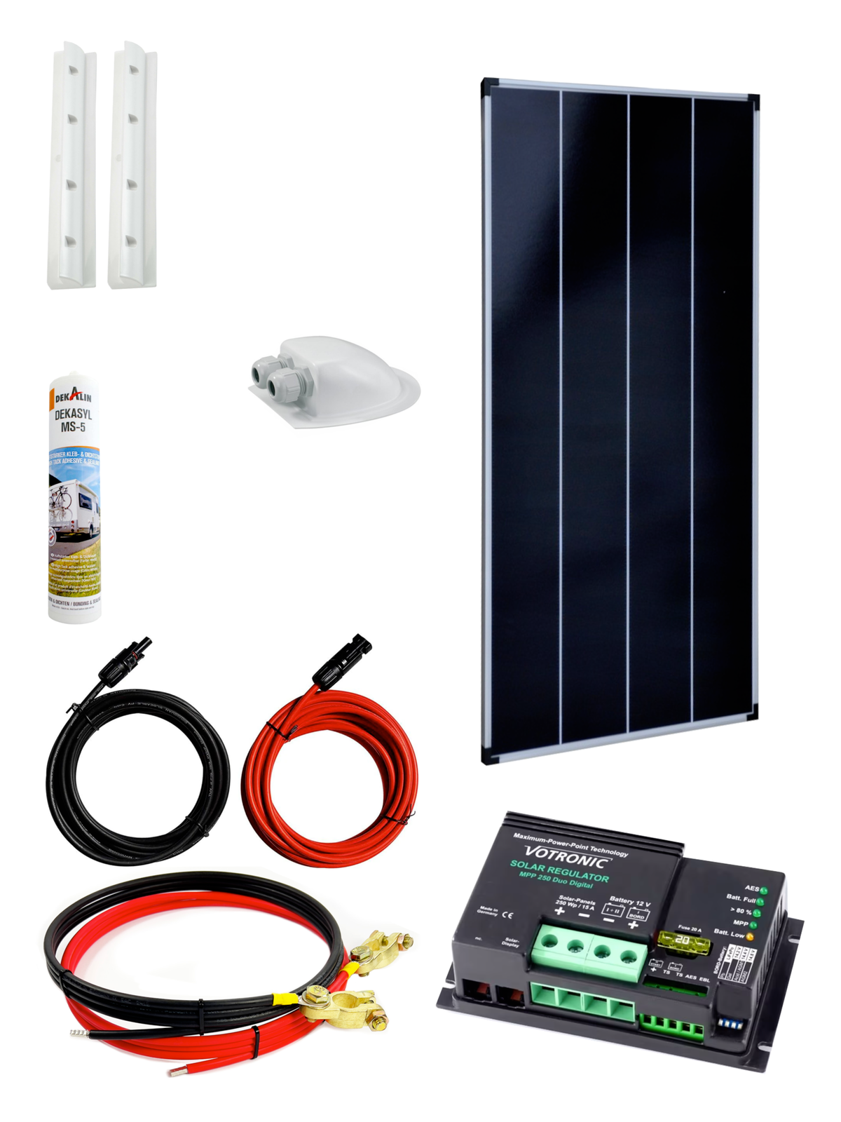 170 Watt Wohnmobil Camping Solaranlage, 12 Volt SET