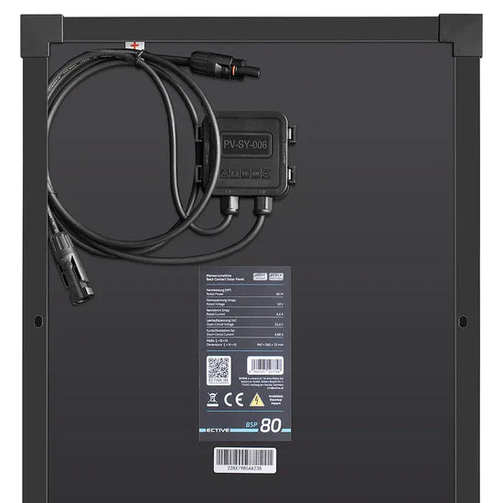 BSP 80 Black Lightweight | Panneau solaire léger Back Contact avec 80WP