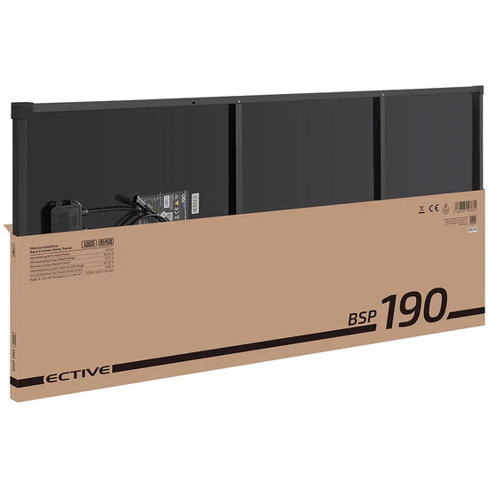 BSP 190 Black Lightweight | Panneau solaire léger à contact arrière avec 190WP