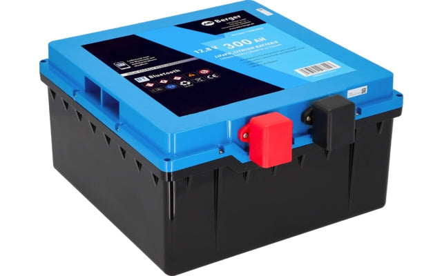 Berger LiFePO4 Lithium Untersitz Batterie Pro 300 Ah 12 V mit Bluetooth & Heizung
