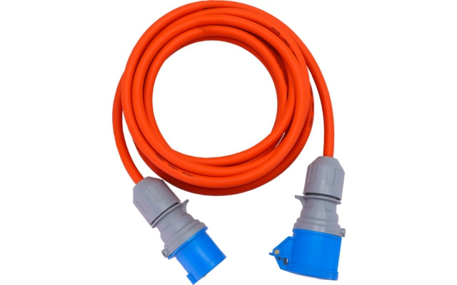 Berger Ultimate CEE-Verlängerungsleitung CEE-Stecker und CEE-Kupplung 25 m Orange
