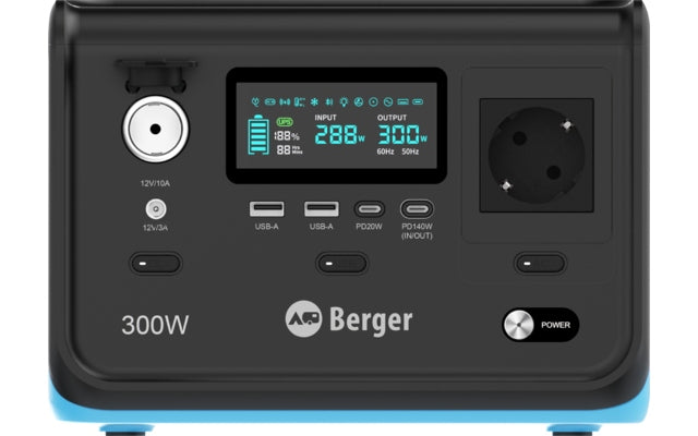 Berger Energy BEPS 300 tragbare Powerstation 288 Wh 300 W