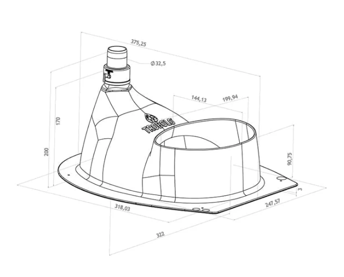 Kit de bricolage pour toilettes sèches, blanc ou noir