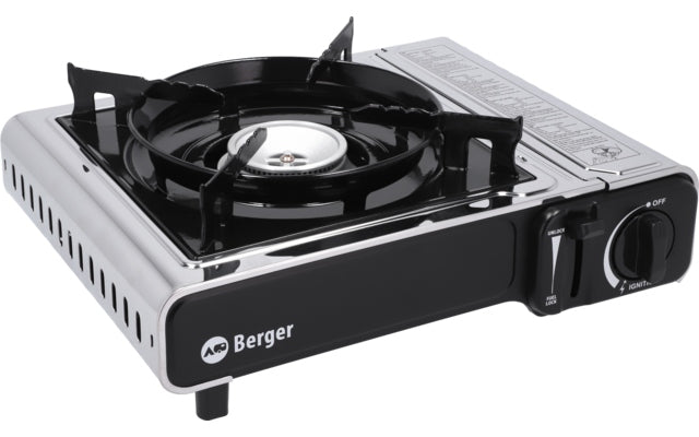 Berger Stromboli Kartuschenkocher mit Koffer 2.200 W
