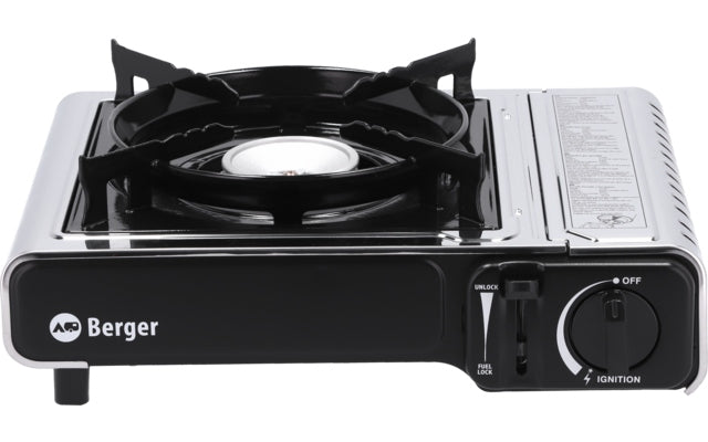 Berger Stromboli Kartuschenkocher mit Koffer 2.200 W