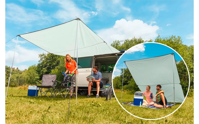 Berger Vela UV Tarp inkl. Keder & Aufstellstangen, 300 x 240 cm