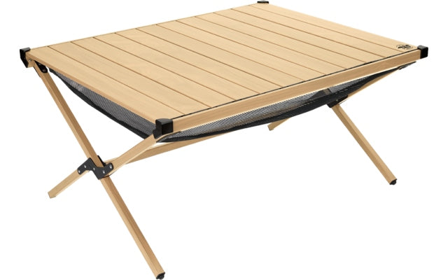 Camplife Tavira Alu-Rolltisch Bambusoptik 89 x 70 cm
