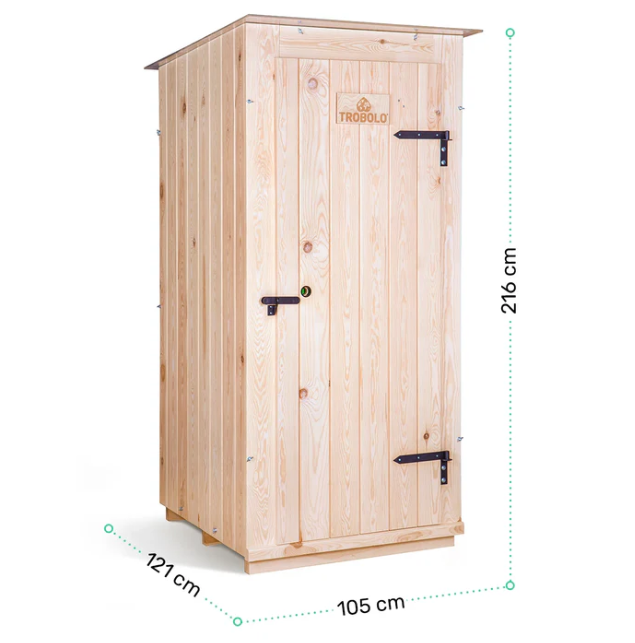 TROBOLO KersaBœm aus massivem Holz inkl. Toilette