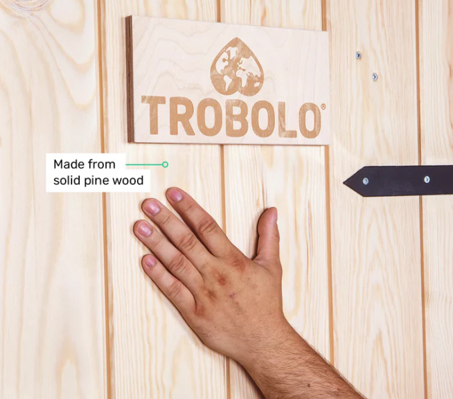TROBOLO KersaBœm aus massivem Holz inkl. Toilette