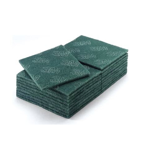 Handpads grün von Scotch - Brite 3M, Lackbehandlung vor dem kleben