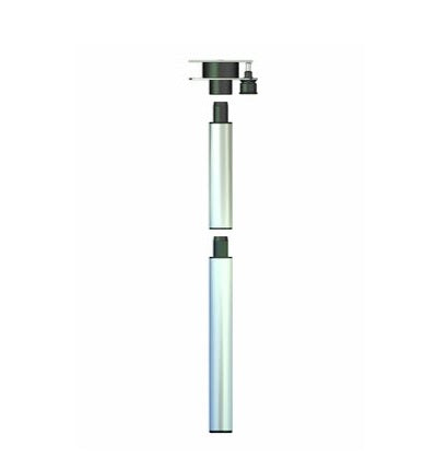 Pied de table à tourner en aluminium H700 mm - 3 pièces