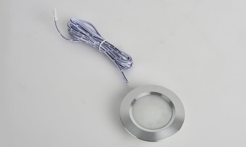Luce LED da incasso a 12V bianco caldo/freddo, argento, bianco o nero, INCLUSO dimmer a sfioramento