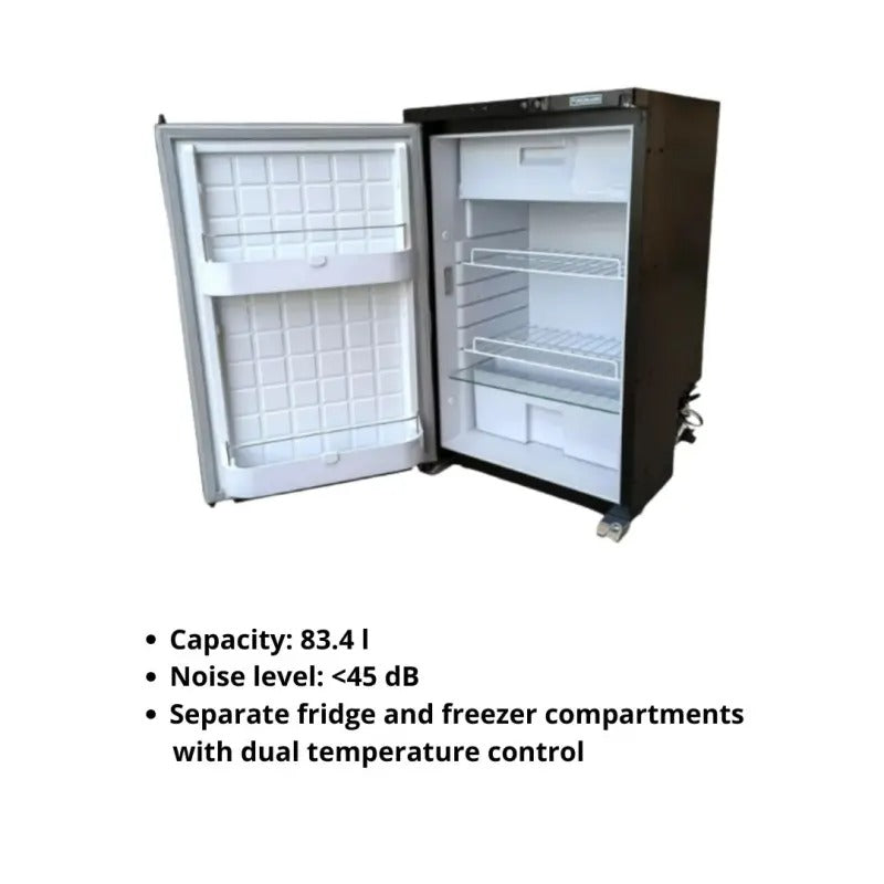 Kompressor-Einbaukühlschrank PUNDMANN 85 l, Türe von beiden Seiten öffenbar