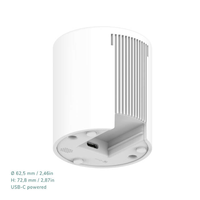 Ruuvi Air Vorderseite mit LED-Anzeige