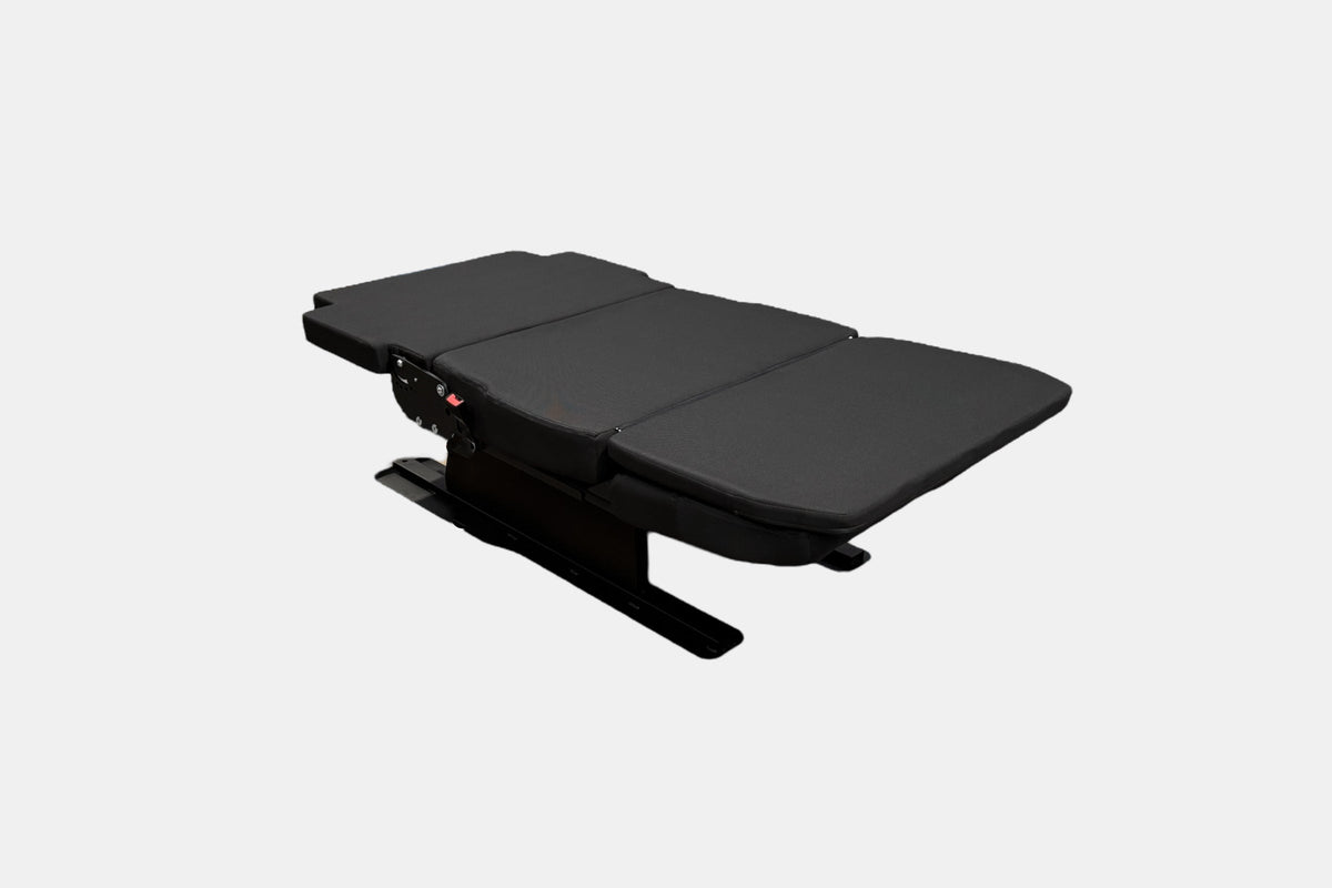 Smartbench Komfort 2er ausgeklappt als Schlafbank