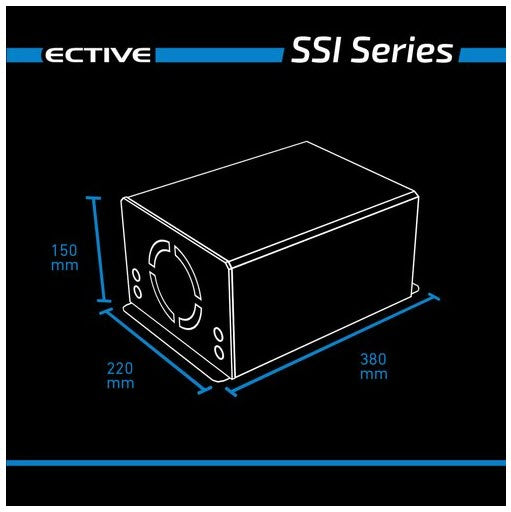 ECTIVE SSI 4in1 Onduleur sinusoïdal Inverter avec régulateur de charge solaire MPPT, chargeur et NVS