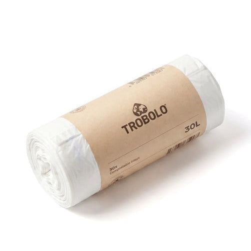 Compostable inlays made from corn starch, Trobolo