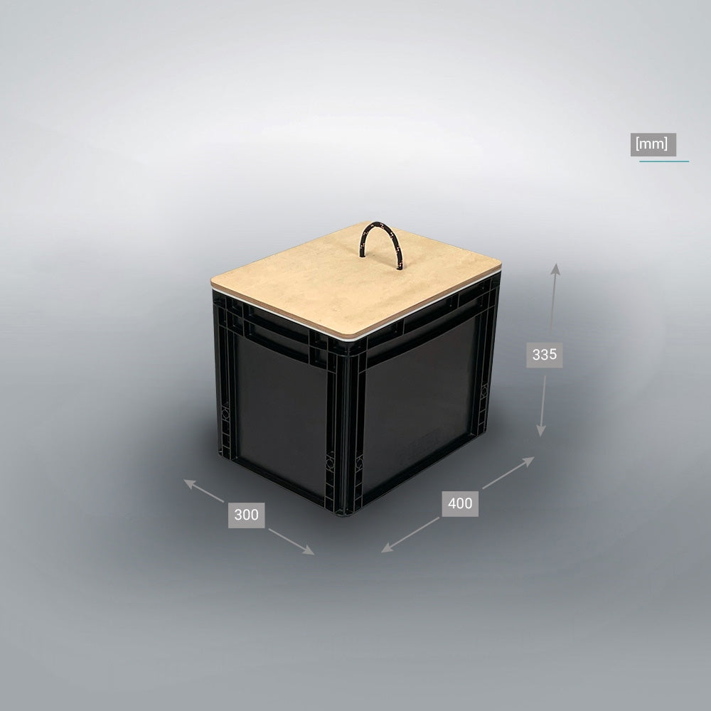 DIY Eurobox-Trenntoilette Set Weiss oder Schwarz