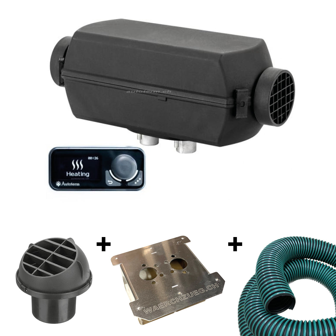 Autoterm-Air 2D KIT Diesel-Luftstandheizung 2kW, 12V inkl. Bedienteil COMFORT und Flansch