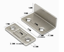 Laden Sie das Bild in den Galerie-Viewer, Magnet Schnapper / Türverschluss, schwarz oder silber