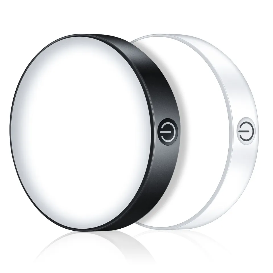 Lumière LED avec variateur et batterie, rechargeable via USB-C, blanc chaud, magnétique