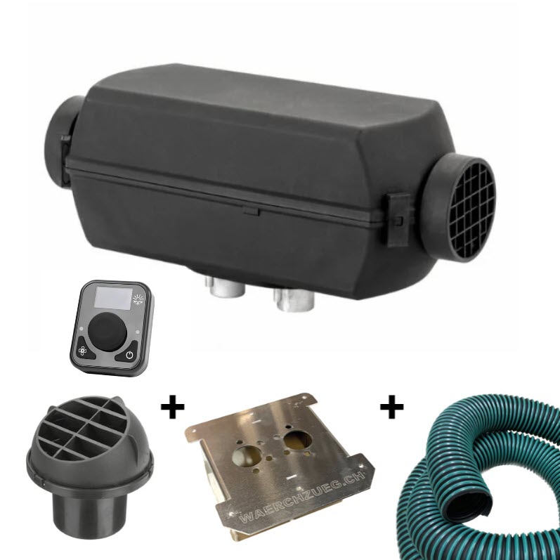 Autoterm-Air 2D KIT Diesel-Luftstandheizung 2kW, 12V inkl. Bedienteil MiniControl und Flansch
