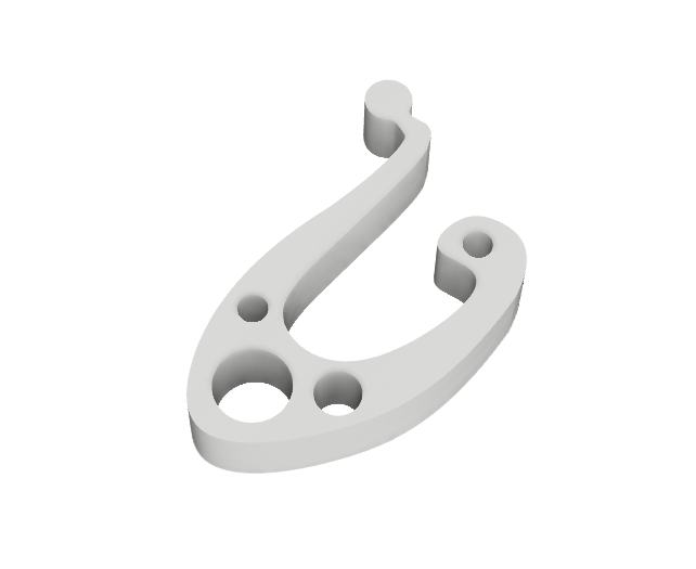 Crochet universel pour bourrelet 7mm-9mm, blanc pour diverses applications