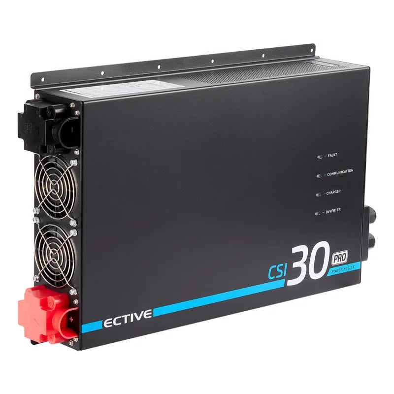 ECTIVE CSI 30 PA-RCD PRO Onduleur sinusoïdal 3000W/12V avec priorité de commutation sur le secteur et chargeur 125 A / 1500 W