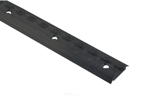Airlineschiene, Zurrschiene halbrund, Schwarz, 1m, 42mm breit