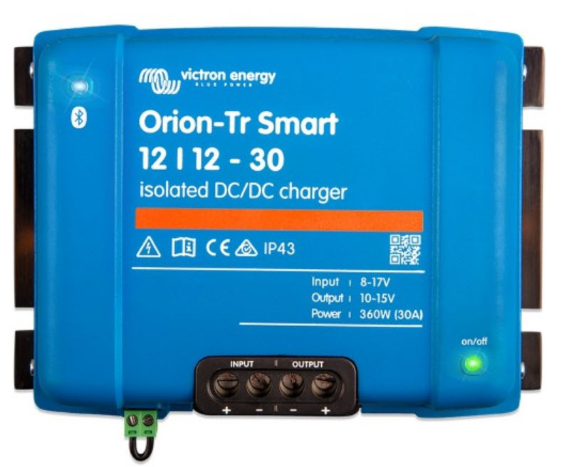 Set Victron Orion-Tr Smart 12/12-30A (360W) DC DC Wandler, Ladebooster inkl. Sicherungen und Kabel