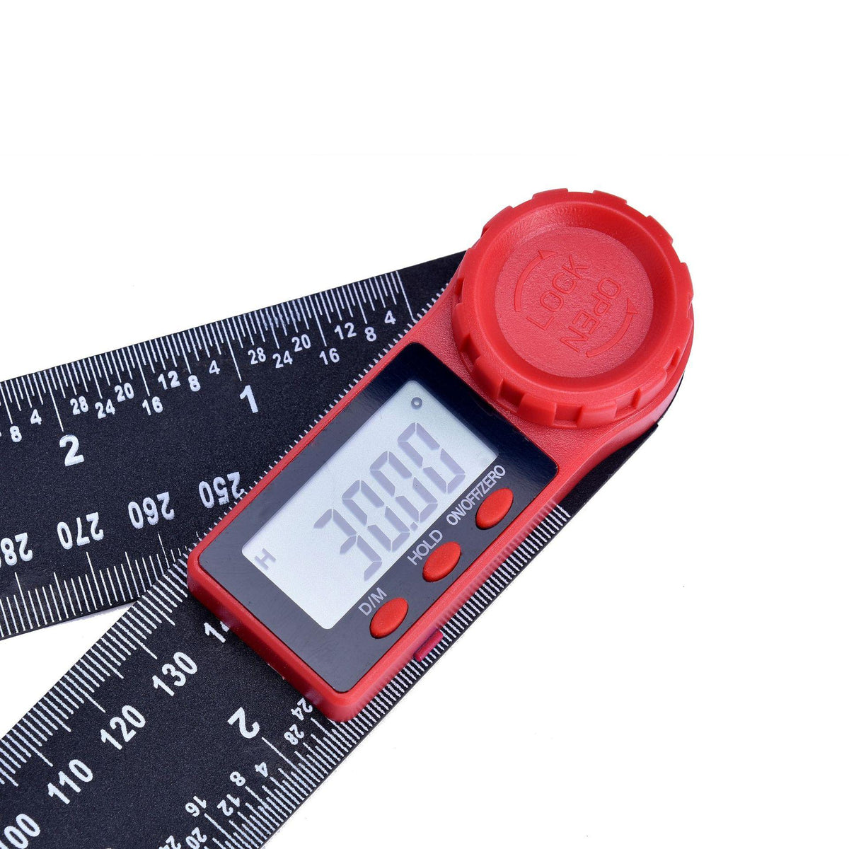 0-300mm 360 ° Digitales Winkellineal / Winkelmesser / Goniometer