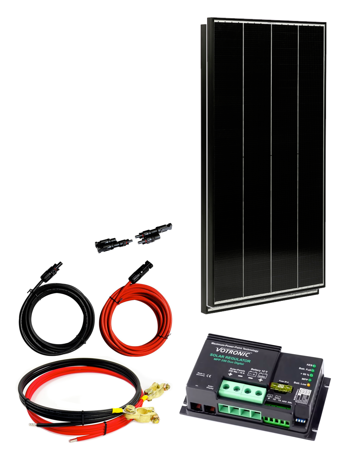 220 Watt Insel - Solaranlage, 12 Volt SET