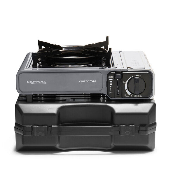 Gaskartuschenkocher Camp ́Bistro® 3 2.2kW, Brenndauer 1,40 Std. (Volllast) inkl. Koffer