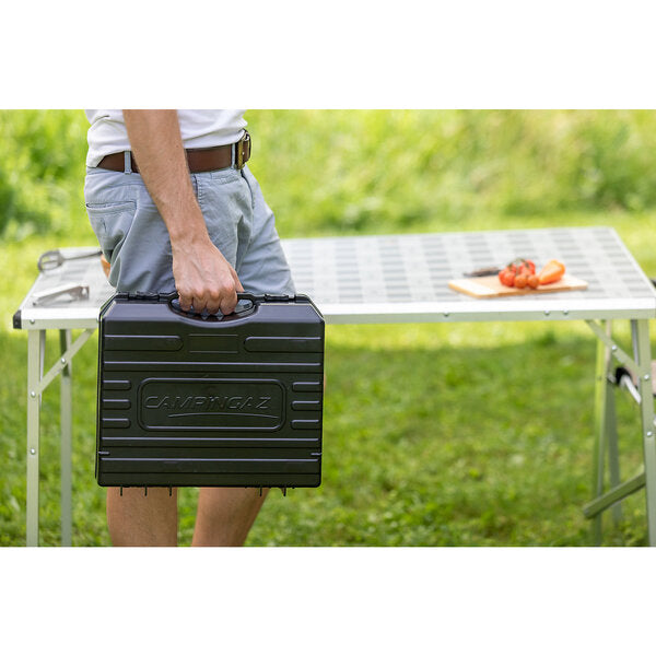 Gaskartuschenkocher Camp ́Bistro® 3 2.2kW, Brenndauer 1,40 Std. (Volllast) inkl. Koffer
