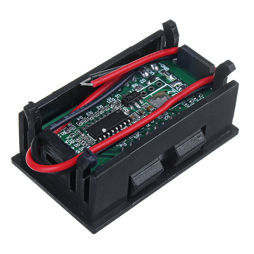 12V Voltmeter inkl. optischer Anzeige, Batterieanzeige, Stromanzeige