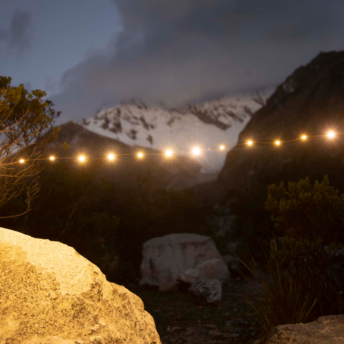 The Camplight - USB C Lichterkette, Dimmbar, Wetterfest