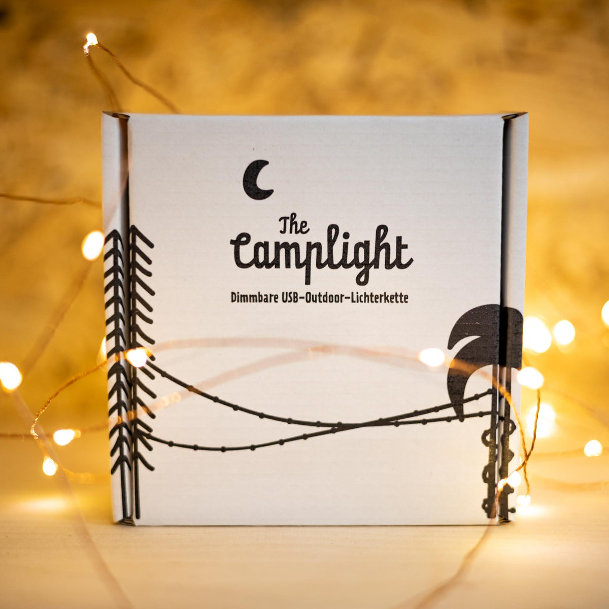 The Camplight - USB C Lichterkette, Dimmbar, Wetterfest