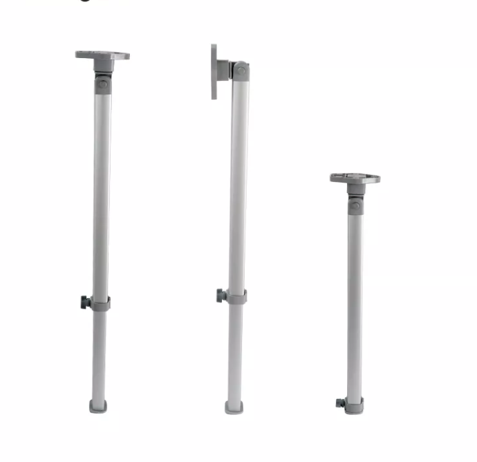 Pied de table pliable, extensible avec verrous